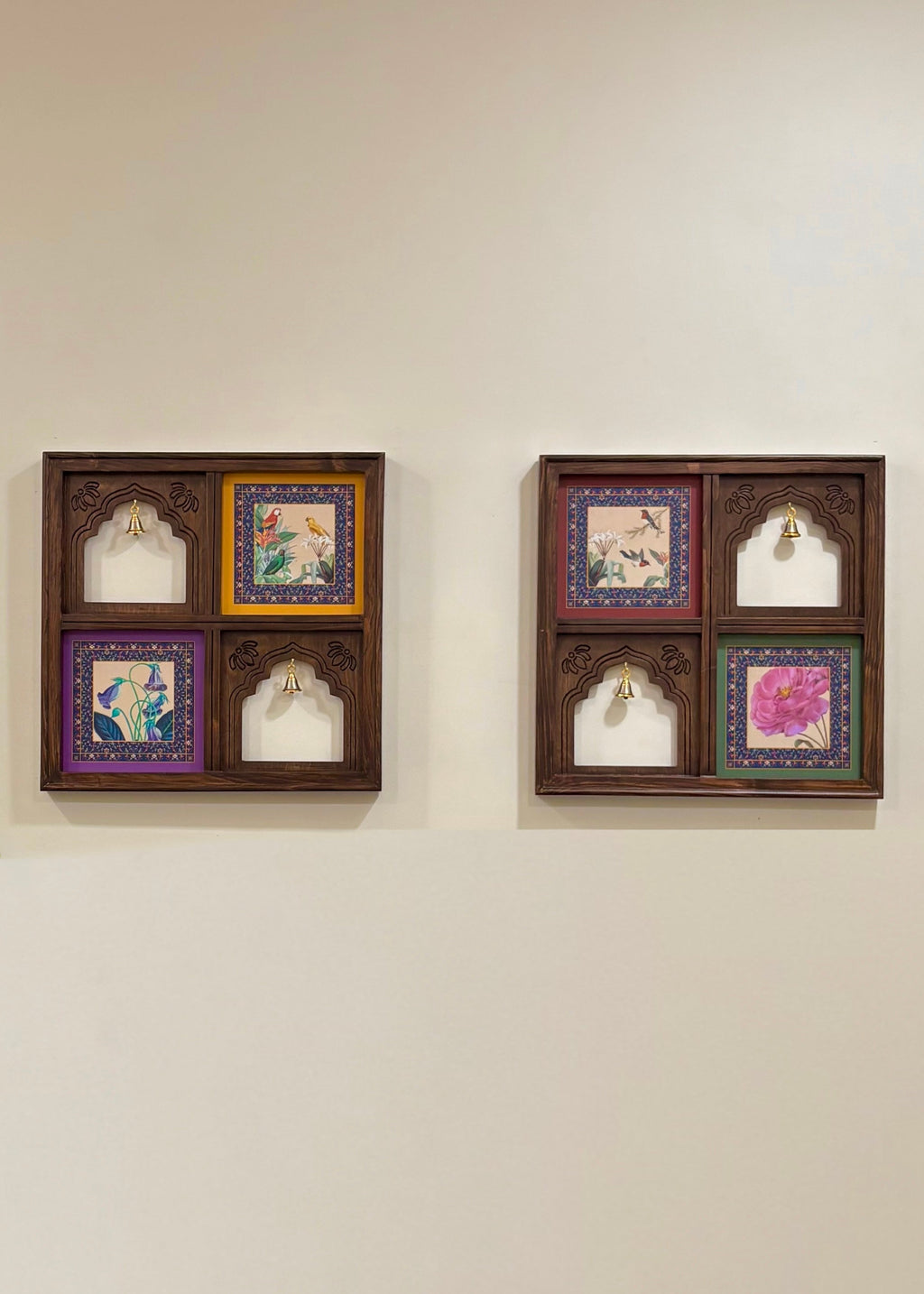 Rang Mahal Wooden Wall Art - Jaipur Jharokha Inspired