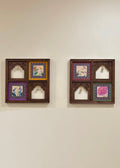 Rang Mahal Wooden Wall Art - Jaipur Jharokha Inspired