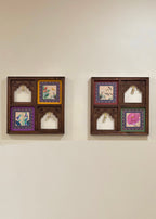 Rang Mahal Wooden Wall Art - Jaipur Jharokha Inspired