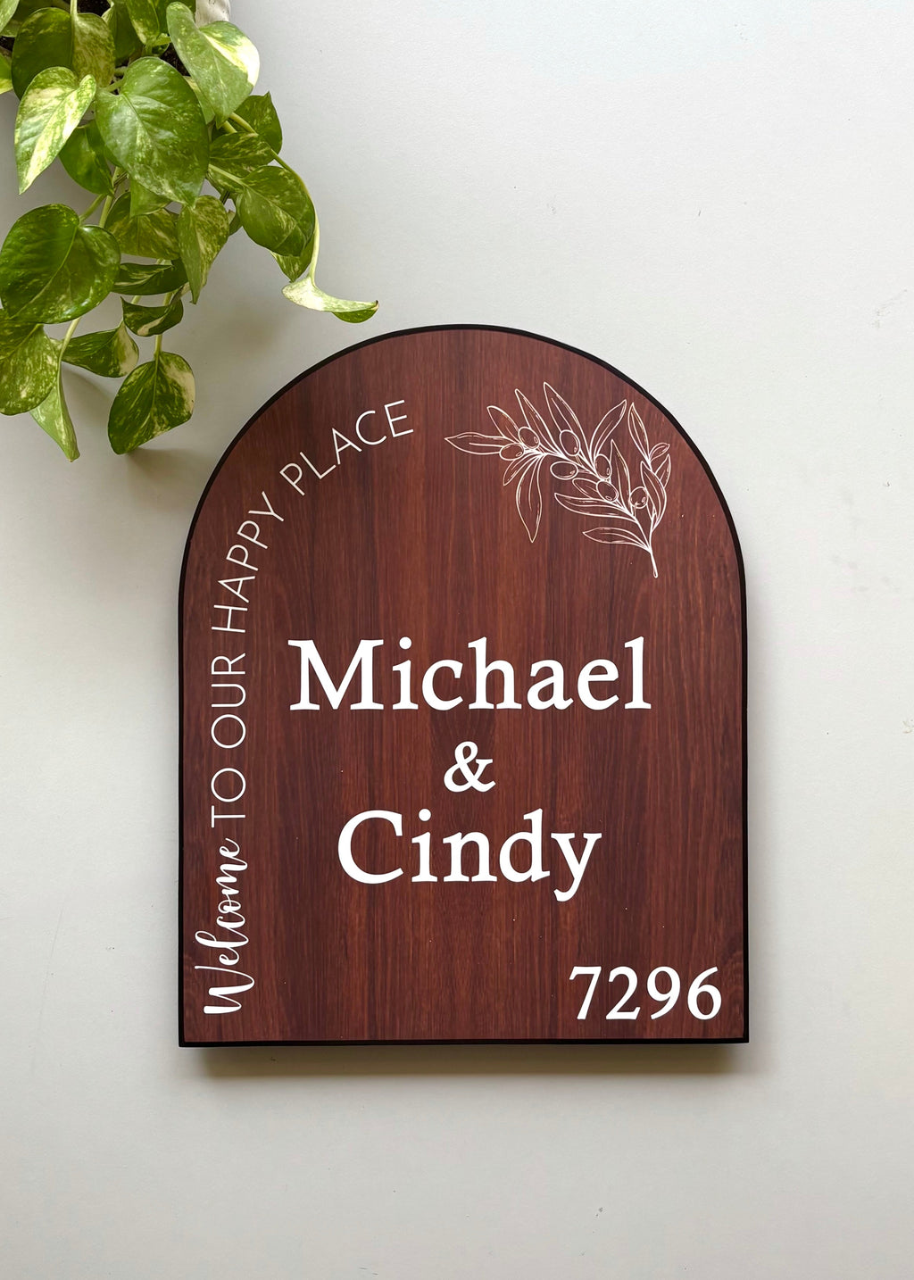 Infinite Love Archway Name Plate