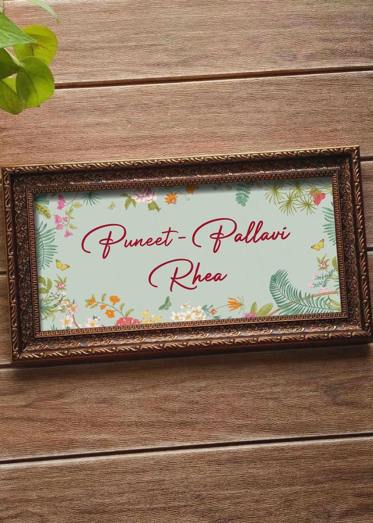 Victorian Garden Name Plate