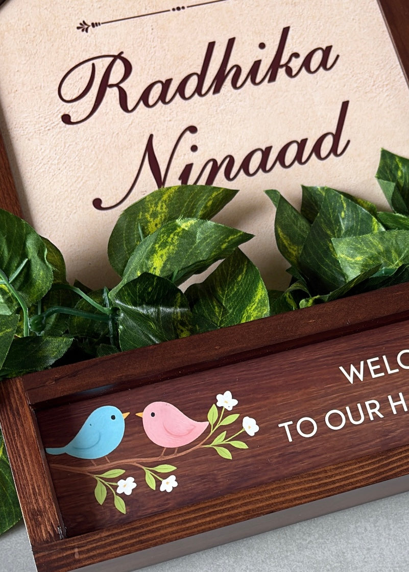 Home Planter Name Plate