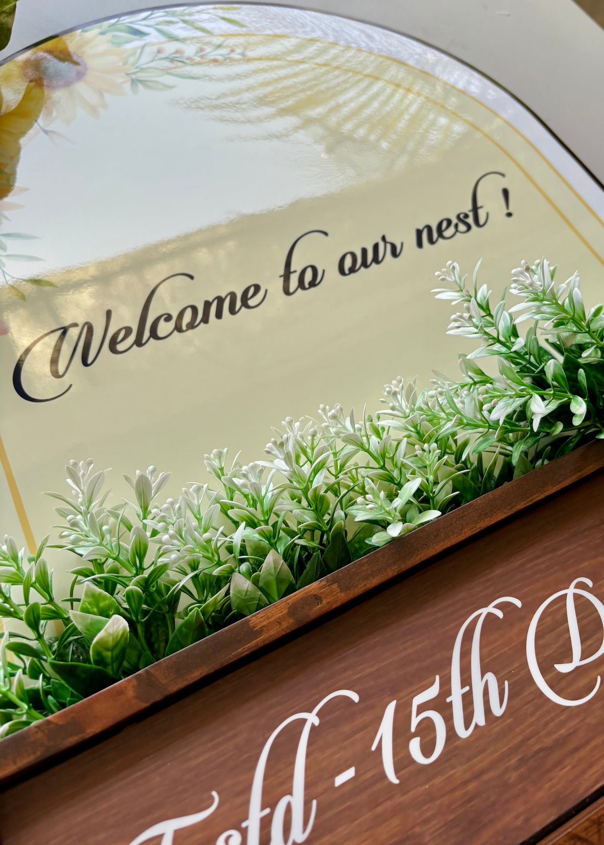 Sunshine Arch Planter Name Plate