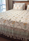 Peeli Bagh Hand Block Printed Soft Jute Bedsheet Set
