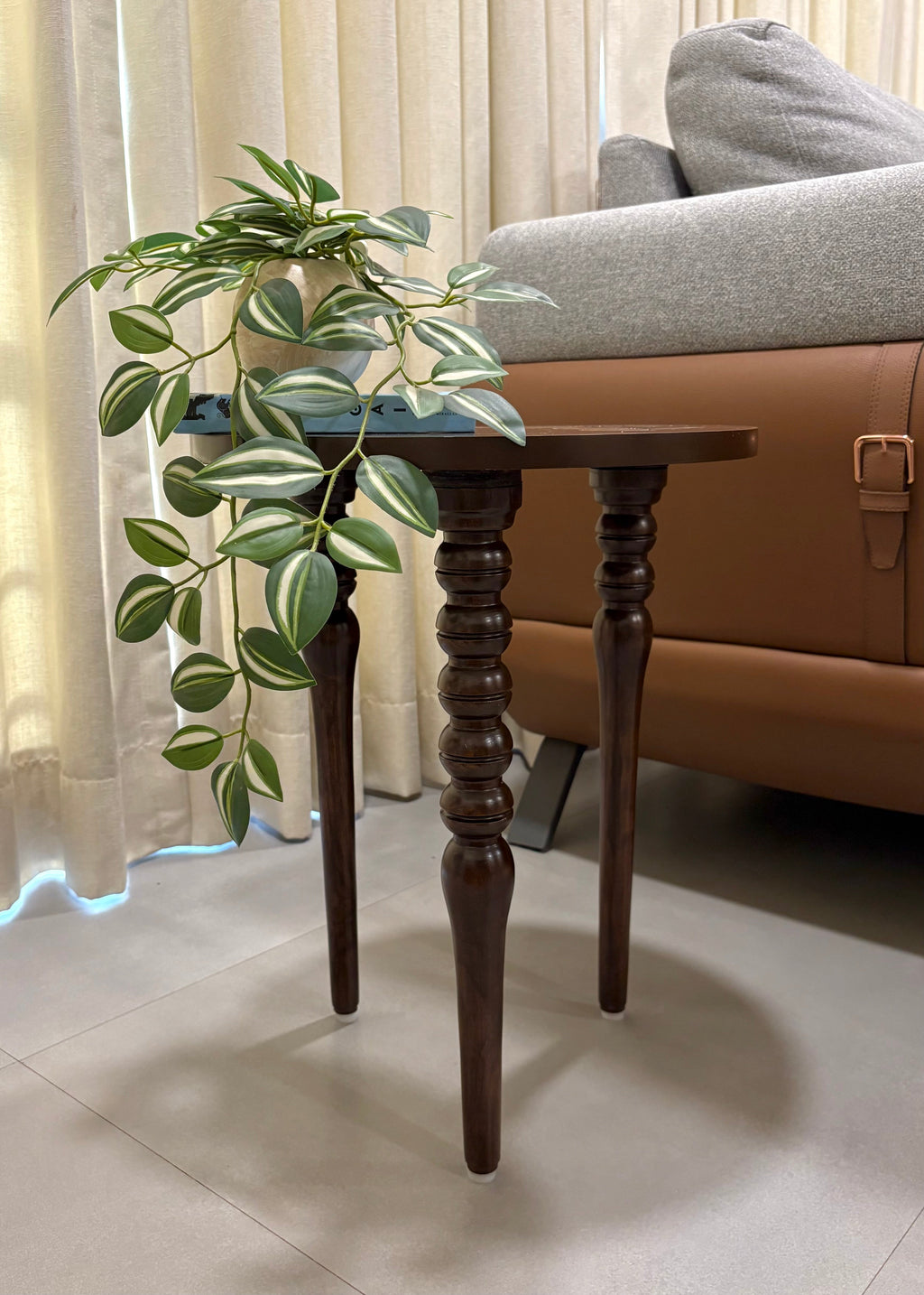 Patrani - Wooden Hand Carved Side Table