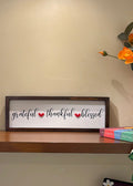 Grateful Thankful Blessed Frame