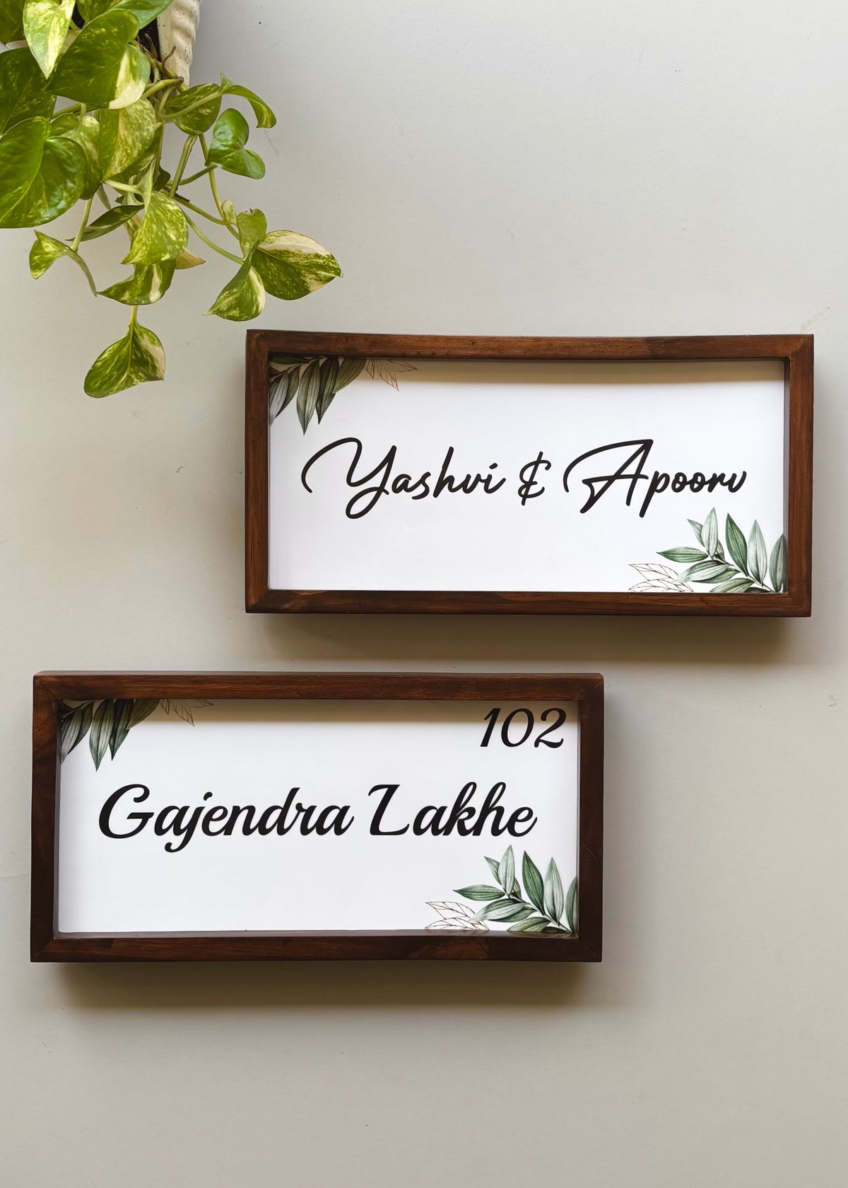 Evergreen Name Plate