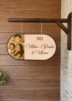 My Happy Home – Ghibli Art Insprired Name Plate with Wooden Bracket - Decor By The Way