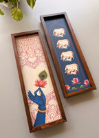 Gopal Kripa – Lord Krishna & Kamdhenu Hindu Spiritual Wall Art Set