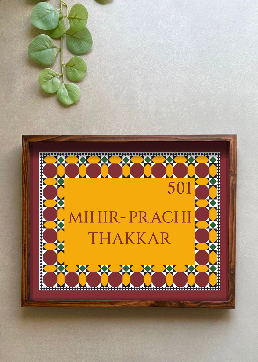 Athangudi Name Plate for Home