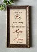 Personlised Anniversary Antique Wall Frame | Perfect Anniversary Gift - Decor By The Way