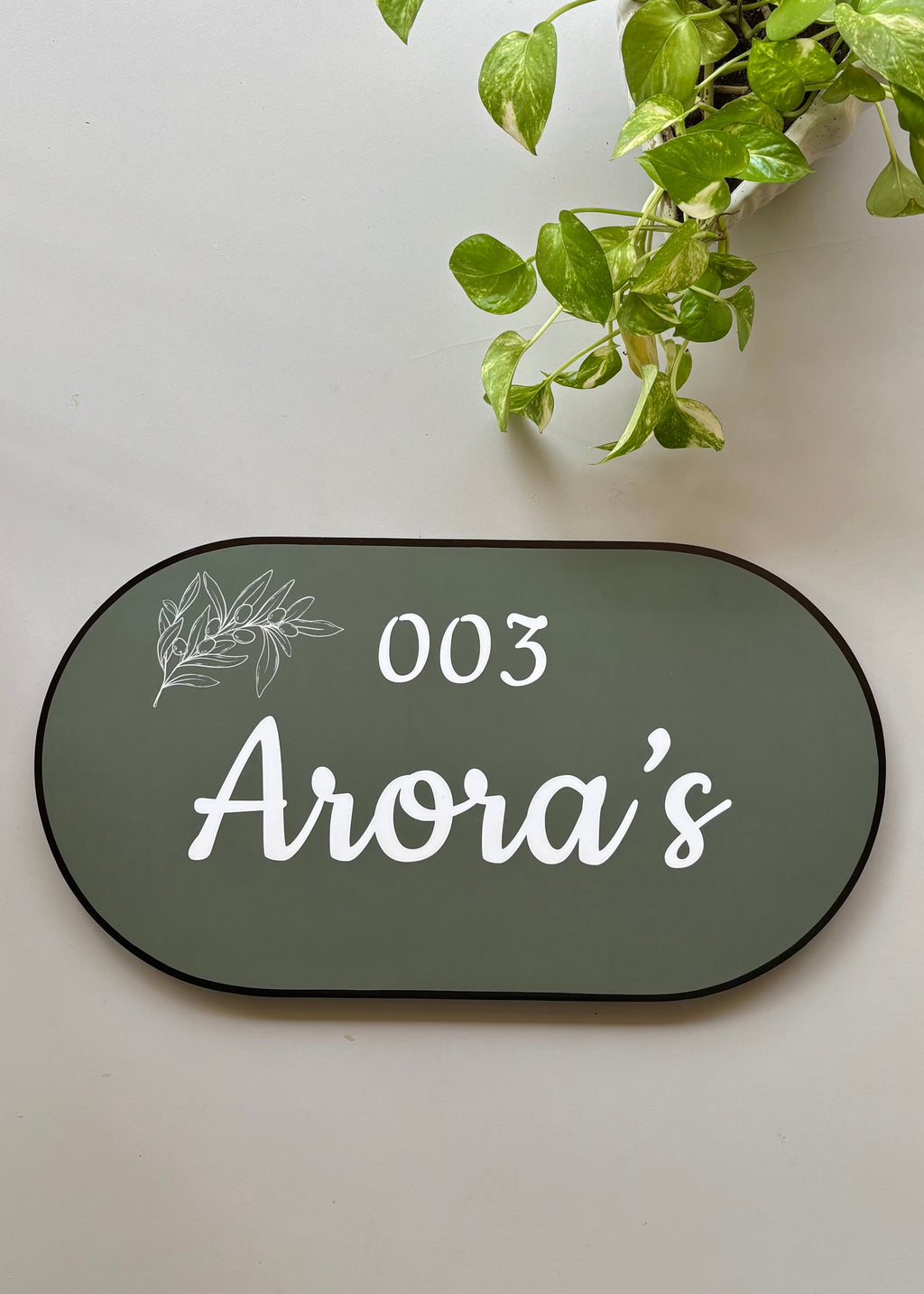 Olive Name Plate - Decor By The Way
