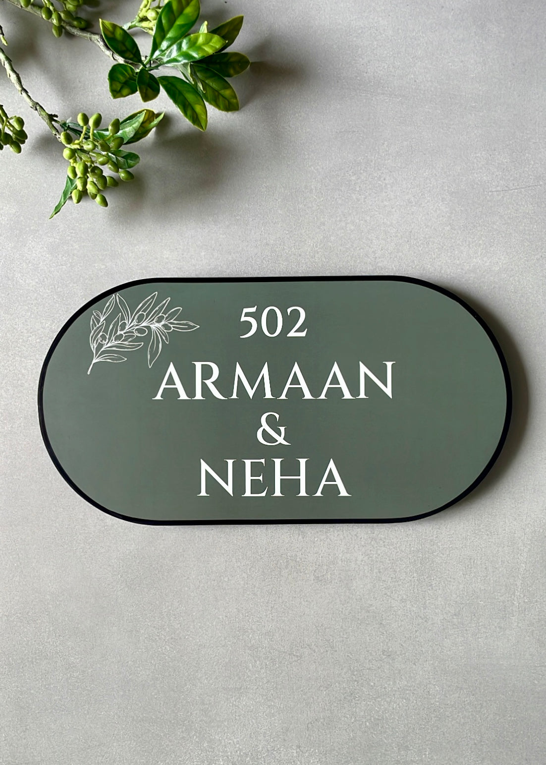 Olive Name Plate - Decor By The Way