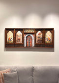 Meera Mahal Wooden Wall Decor – Grand 3D Wooden Artwork for Luxurious Interiors