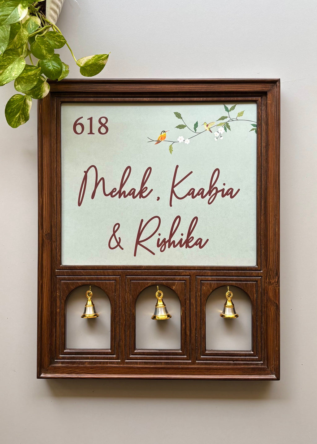 Pakhi Name Plate