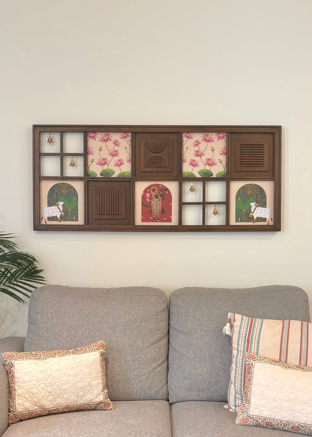 Shrinathji Heritage Harmony Wooden Wall Artwork