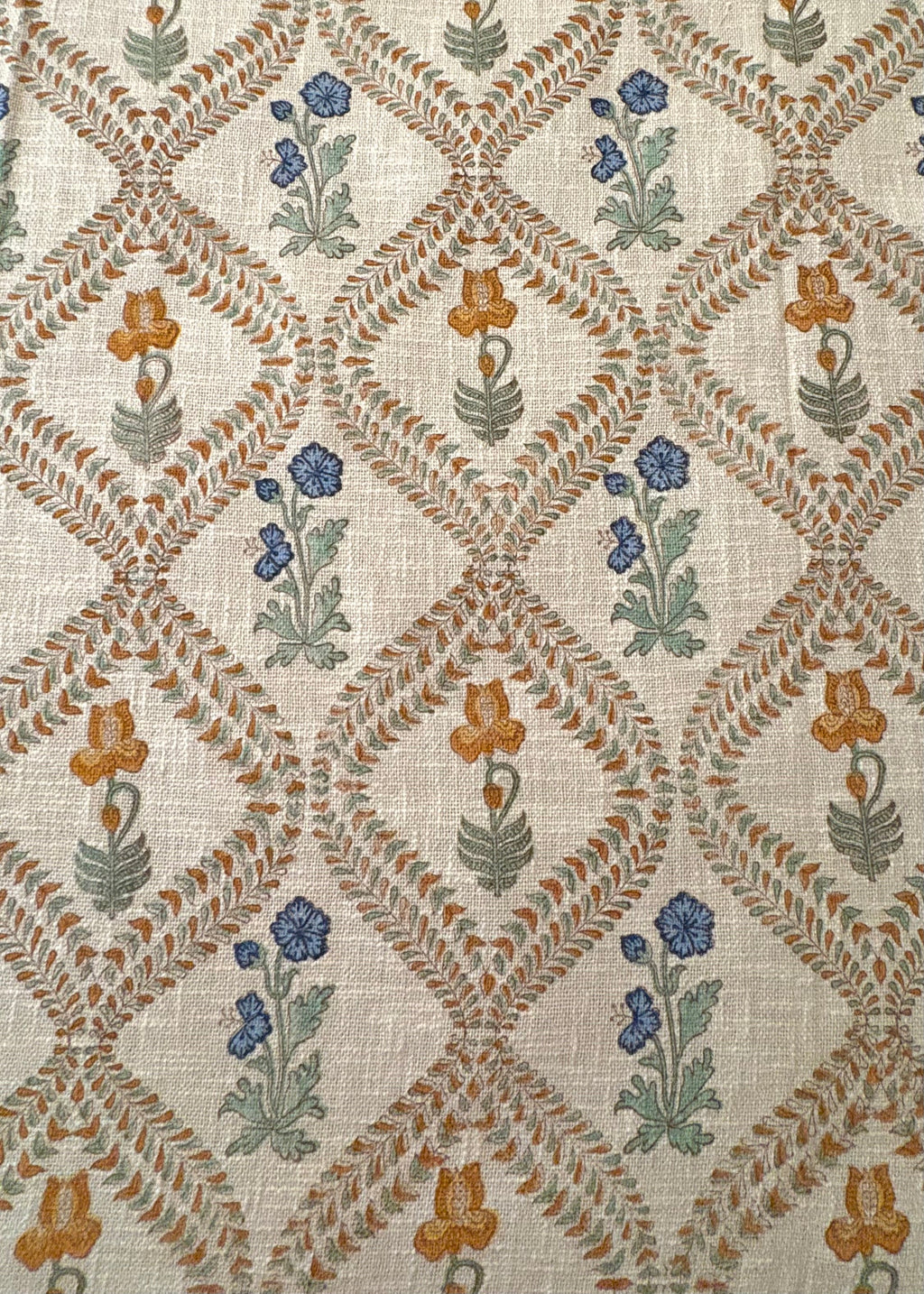 Bageecha Hand Block Printed Soft Jute Bedsheet Set