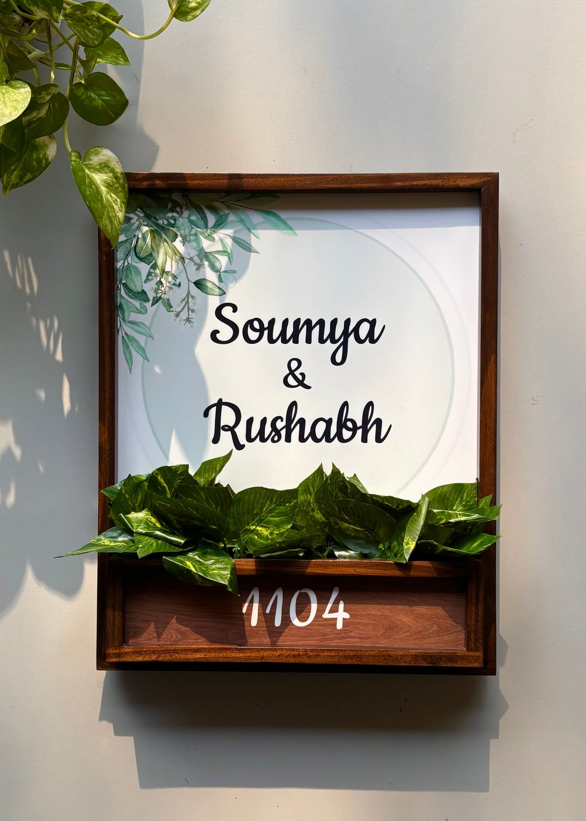 Sage Planter Name Plate