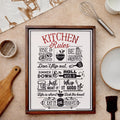 Kitchen Rules Frame | Kitchen Wall Decor