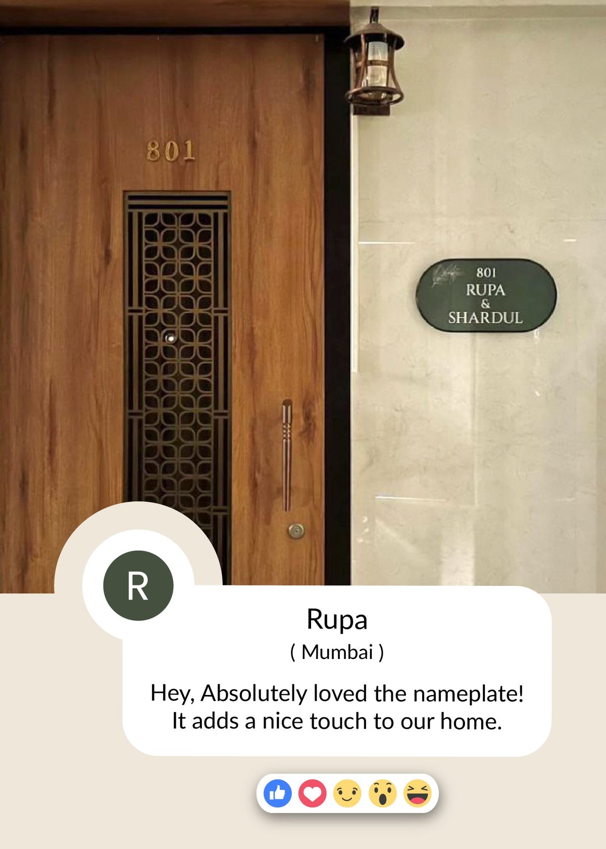 Olive Name Plate