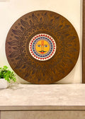 Surya Dev Wooden Wall Art