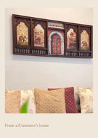 Meera Mahal Wooden Wall Decor – Grand 3D Wooden Artwork for Luxurious Interiors
