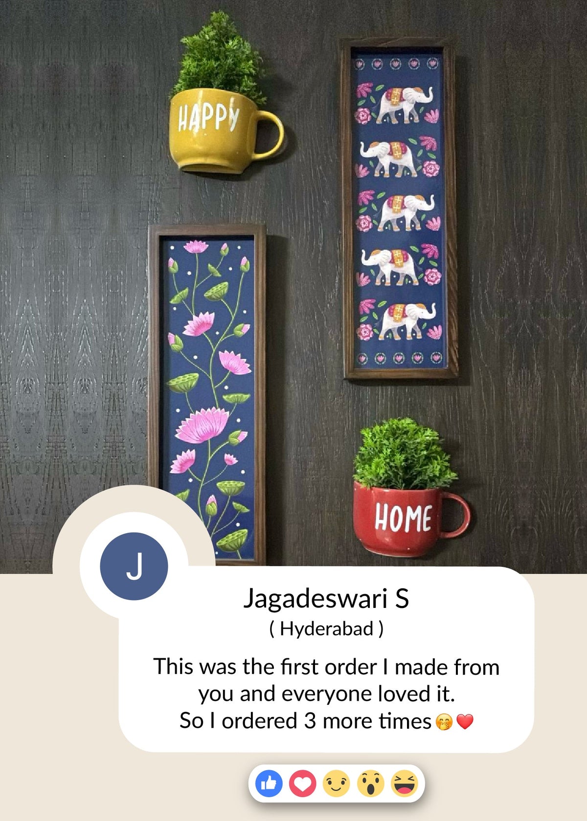 Neel-Kamal Set of Two Wooden Wall Frames