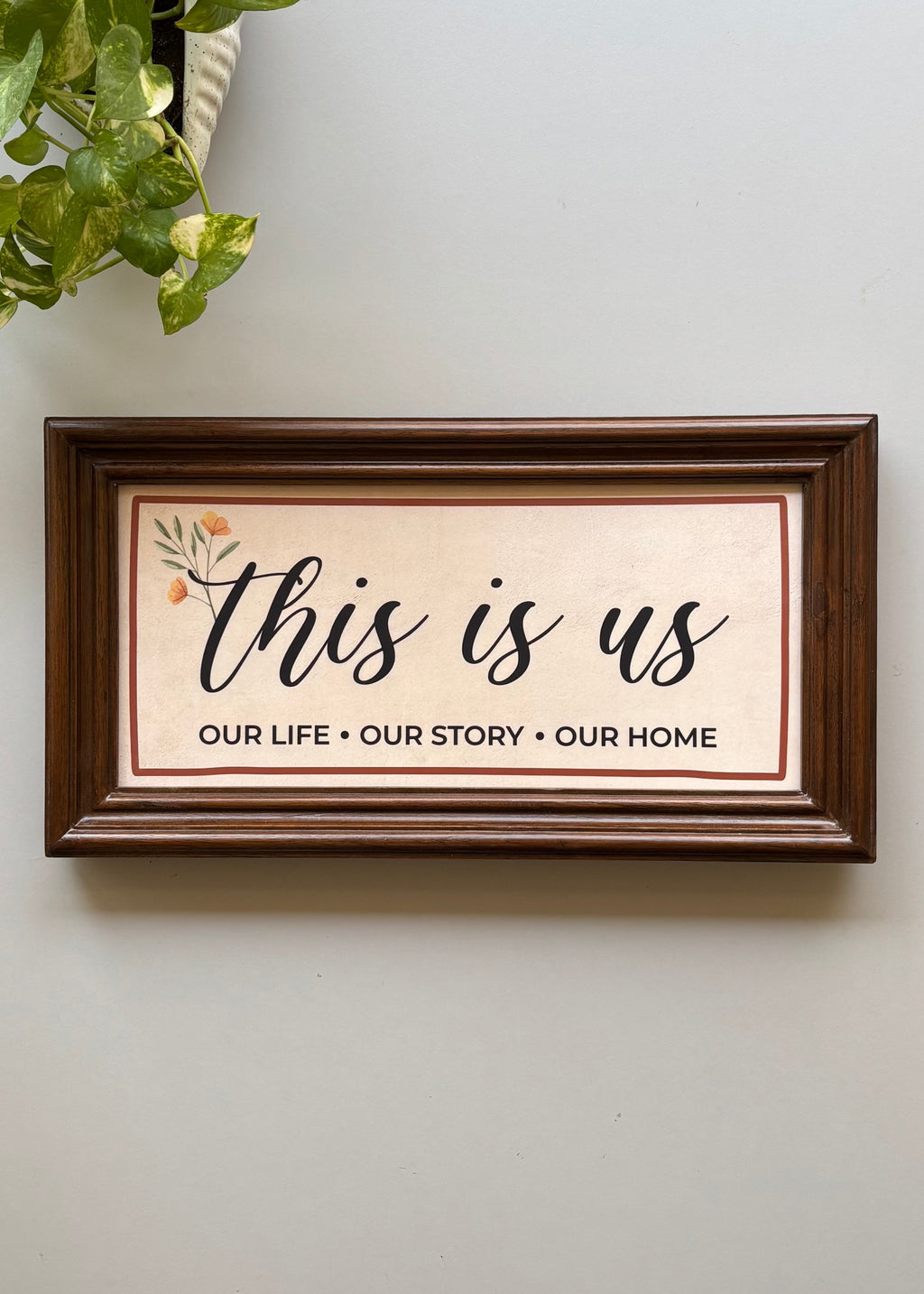 This Is Us Wooden Wall Frame