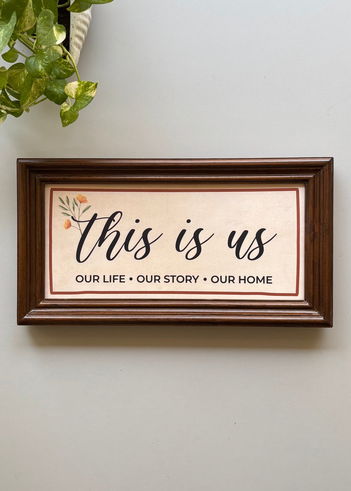 This Is Us Wooden Wall Frame