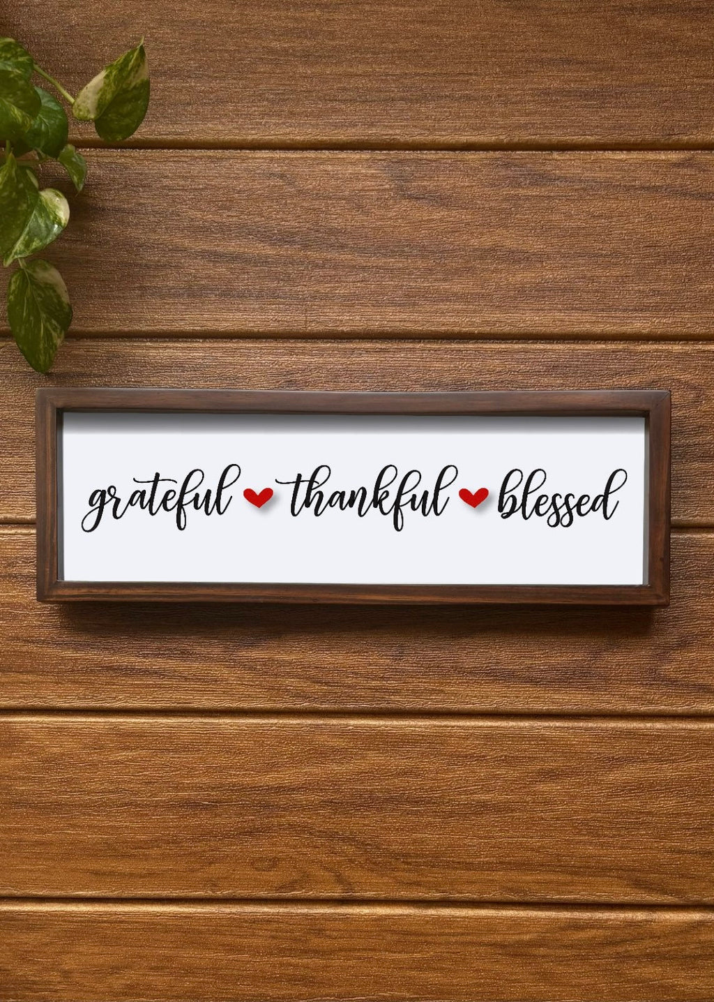 Grateful Thankful Blessed Frame