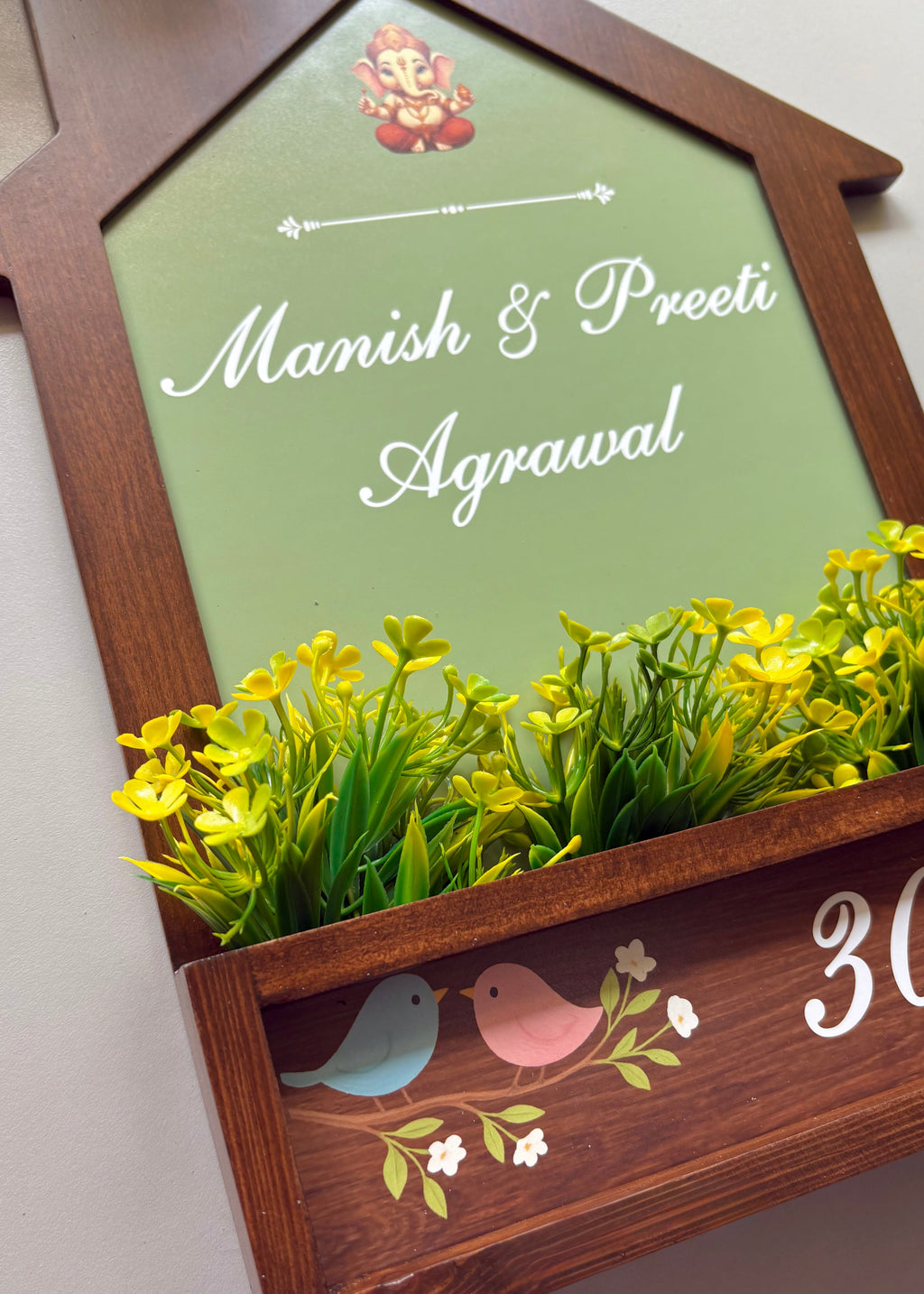 Home Planter Name Plate