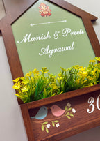 Home Planter Name Plate