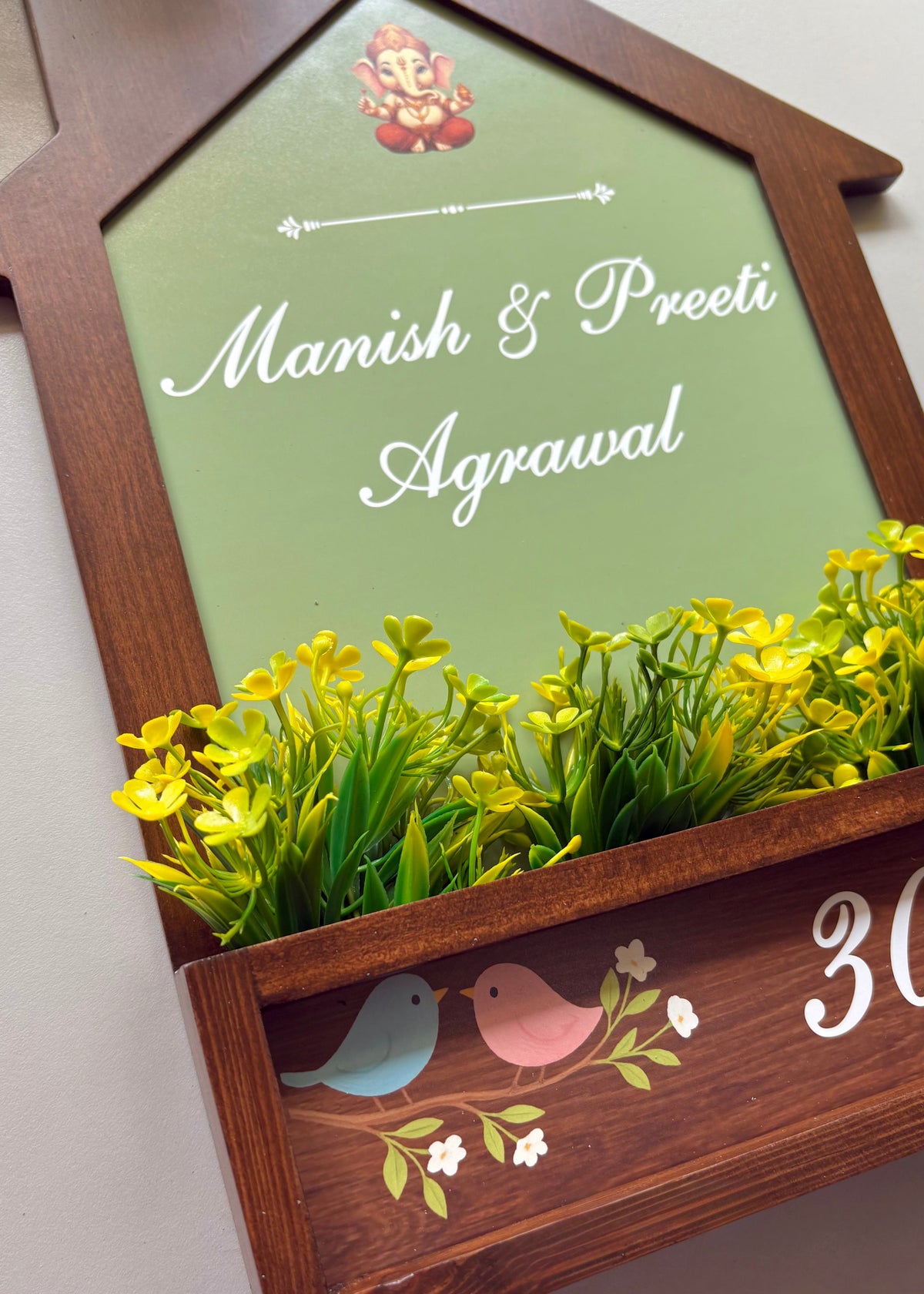 Home Planter Name Plate
