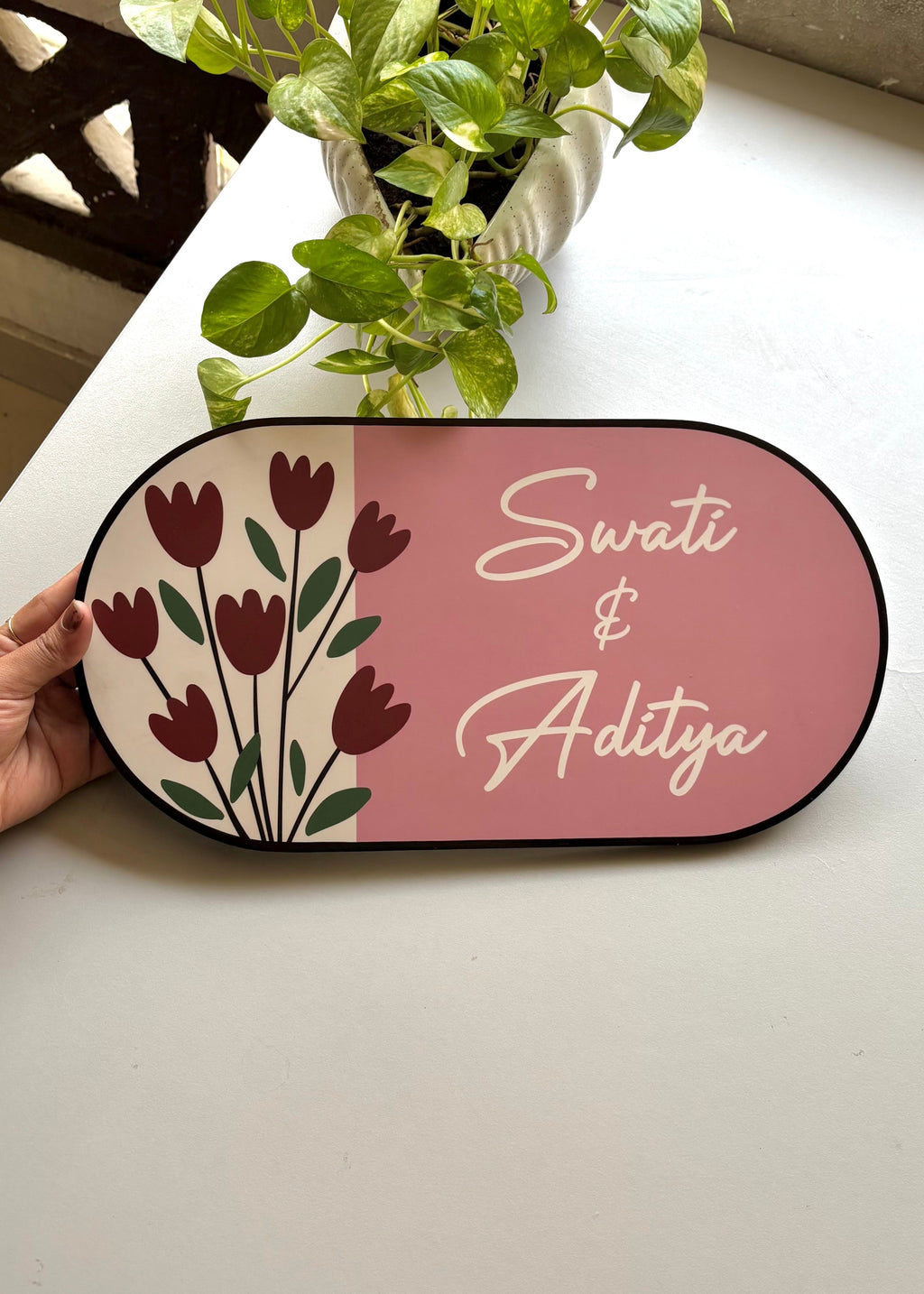 Tulip Bloom Name Plate