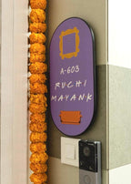 Friends TV Show Inspired Nameplate with Yellow Frame