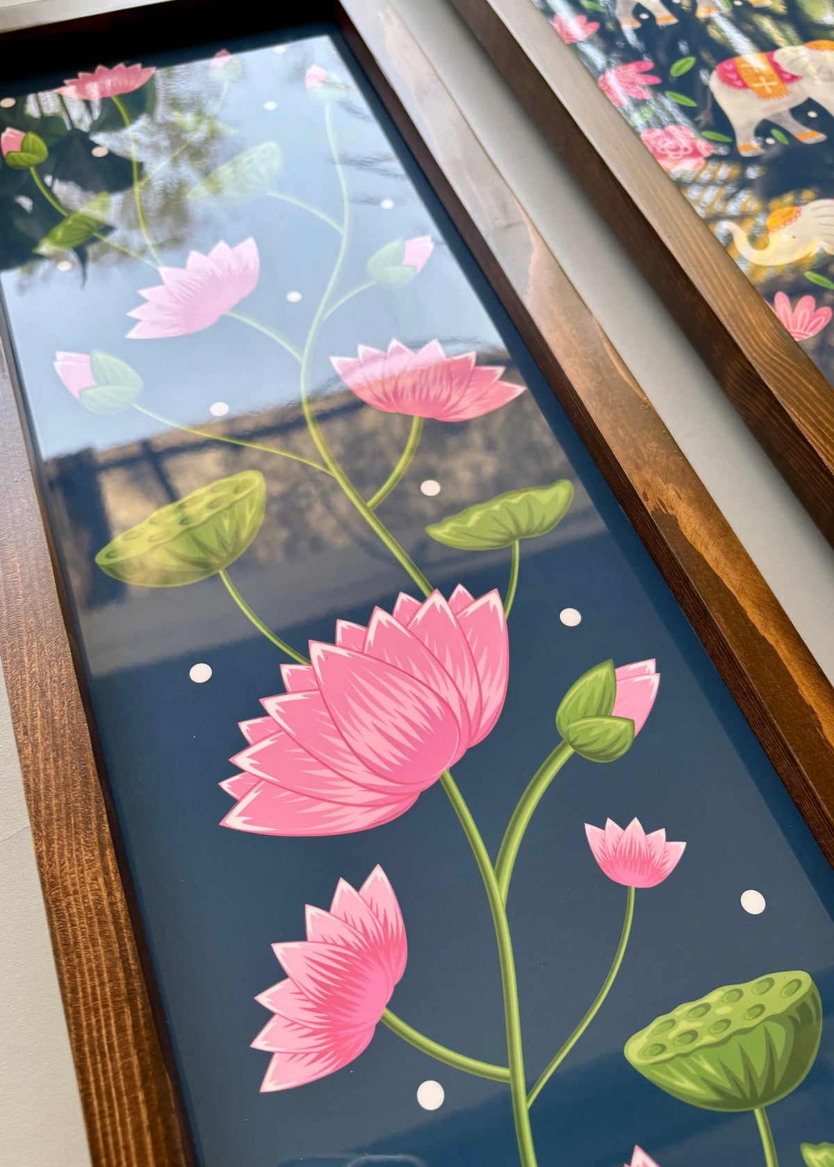 Neel-Kamal Set of Two Wooden Wall Frames