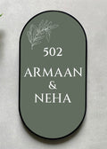 Olive Vertical Name Plate