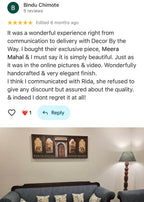 Meera Mahal Wooden Wall Decor – Grand 3D Wooden Artwork for Luxurious Interiors