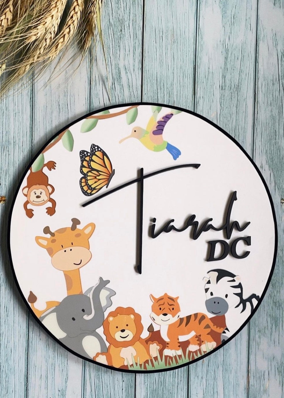 Jungle Safari Name Sign