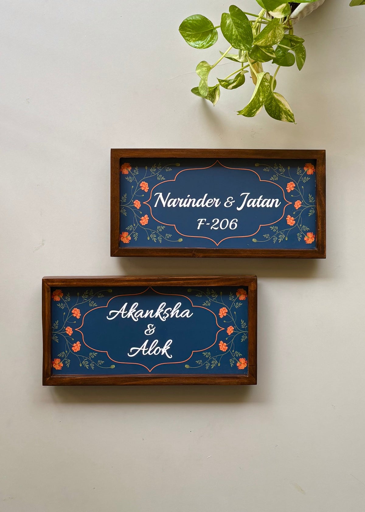 Marigold Name Plate for Home