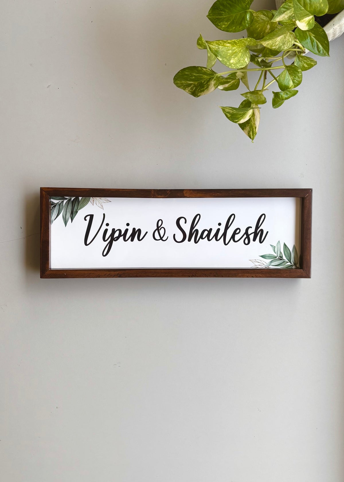 Evergreen Name Plate - Decor By The Way
