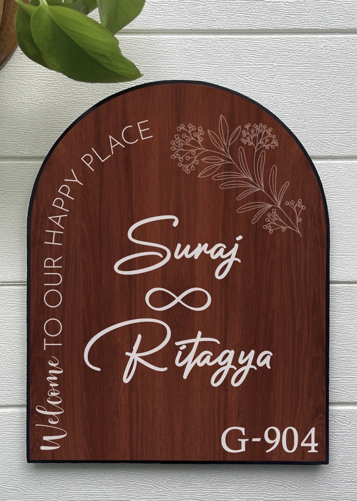 Infinite Love Archway Name Plate