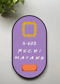 Friends TV Show Inspired Nameplate with Yellow Frame